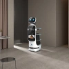 The white food delivery robot is a commercial automatic delivery intelligent catering service equipment Specification image